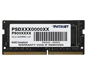 Patriot 8 GB / RAM / DDR4 / SO-DIMM / 3200 MHz / CL22 / 1,2 V