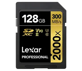 Lexar Professional 2000x 128 GB / SDXC-Speicherkarte / UHS-II / U3 / Klasse 10