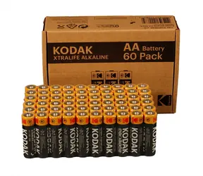 Kodak XTRALIFE Alkaline-Batterie AA / 60 Stück / 1,5 V / 2700 mAh / Alkaline