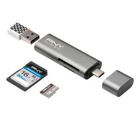 PNY Kartenleser / Speicherkartenleser / USB-C / USB