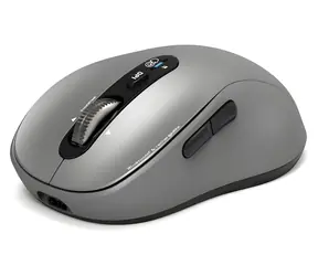 PORT CONNECT Expert & Mac Kollektion, grau / Kabellose Maus / Bluetooth / Freilauf-Mausrad / 3200 DPI / USB-C