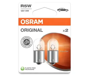 OSRAM R5W Standard 12V 5W / Autolampe / BA15s / Blisterverpackung, 2 Stück