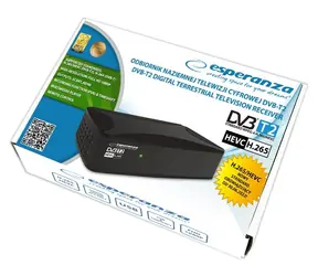Esperanza EV108R schwarz / Digitaltuner DVB-T2 / H.265 / HEVC