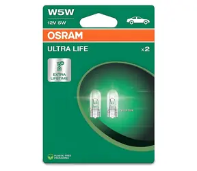 OSRAM W5W ULTRA LIFE 12V 5W W2,1x9,5d / Autobirne / Blister 2St