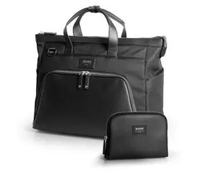 PORT DESIGNS Muse Signature ECO 16" schwarz / Laptoptasche / Toploader / R-PET / mit Hülle