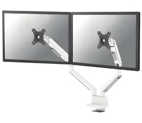 Neomounts TIS DS70-250WH2 weiß / Tischhalterung für 2 Monitore / 17-32" / VESA 75x75-100x100 / Tragkraft 9 kg