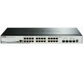 D-Link DGS-1510-28X / Switch / 24x Gb RJ-45 / 4X 10G SFP+ / L3 Managed / Stackbar