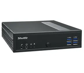 Shuttle Barebone XPC slim DL40N schwarz / Mini-PC / Intel N150 3,6 GHz / DDR5 / M.2 + 2,5" / 2x 2,5GbE / Ohne Betriebssystem