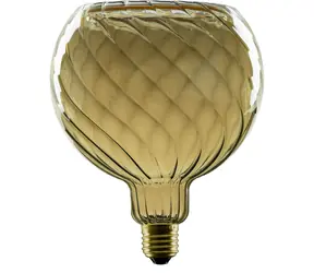 SEGULA LED-Globe 150 Schwebend, gedreht, rauchgrau / LED-Lampe / E27 / 6 W (23 W) / 230 lm / 1900 K / dimmbar