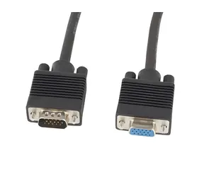 Lanberg VGA MF schwarz / Verlängerungskabel / 1,8 m / geschirmt / Ferritkern