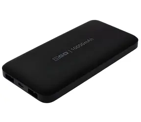 2GO 795944 10.000 mAh schwarz / Powerbank / 2x USB-A / inkl. Micro-USB-Kabel