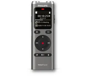 Philips DVT2075 / Diktiergerät / 8 GB / USB-C / microSD / 3,5-mm-Klinkenanschluss