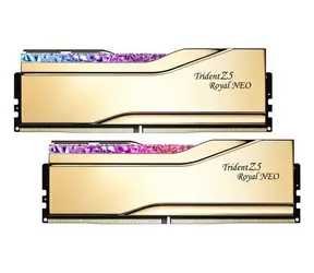 G.Skill Trident Z5 Royal Neo RGB 32 GB (2x16 GB) 6000 MHz Gold / DDR5 / CL28 / 1,4 V / Non-ECC / EXPO