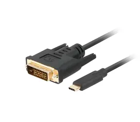 Lanberg USB-C - DVI-D 24+1 schwarz / Kabel / 3M