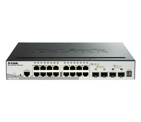 D-Link DGS-1510-52XMP / Switch / 48x Gigabit PoE+ / 4X SFP+ 10G / L3 Managed / stapelbar / 370W PoE