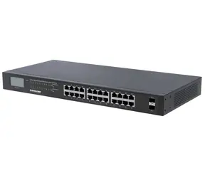 Intellinet 24- Port Gigabit PoE+ 2x SFP / Switch / 24x 1 Gbit/s / PoE+ 370 W / Unmanaged / 19"