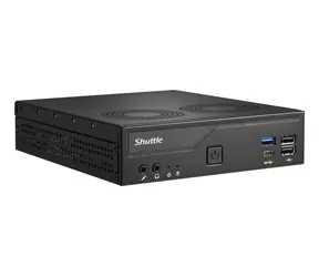 Shuttle XPC Slim Barebone DH610V2 schwarz / Mini-PC / Ohne CPU (LGA1700) / 2x SO-DIMM DDR5 max. 96 GB / M.2 NVMe / 2x LAN