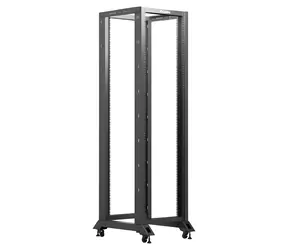 Lanberg OR01-6842-B schwarz / Offenes Rack / 19" / 42 HE / Breite 600 mm / Tiefe 800 mm