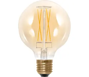 SEGULA LED-Lampe 95 5W (31W) Gold / E27 / 340lm / 1900K / dimmbar