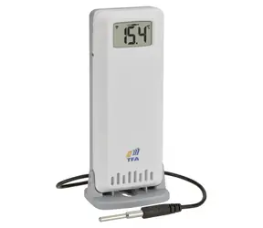 TFA 30.3905.02 / Drahtloser Temperatur- und Feuchtigkeitssensor / Kabelgebundener Temperatursensor / für TFA/ 868 MHz