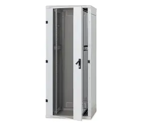 Triton 19"-Rackschrank, grau / 47 HE / 800 x 1200 mm / Tragfähigkeit 800 kg / Glastür