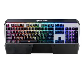 COUGAR Attack X3 RGB / Gaming-Tastatur / Cherry MX Red / RGB-Hintergrundbeleuchtung / N-Key-Rollover / Kabelgebundenes USB-Kabel / EN-Layout