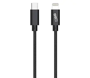 2GO 797162 Anthrazit / Datenkabel / Lightning auf USB-C / 1 m / MFi-zertifiziert / Nylon