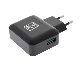 2GO 795839 schwarz / Netzladegerät / 18 W / 3 A / 1x USB-A / QC 3.0