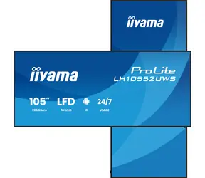 105" IIYAMA ProLite LH10552UWS-B1AG / Professionelles Display / IPS / 5120×2160 / 21:9 / 500 cd/m / Android 13