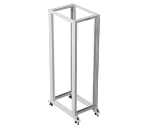 Lanberg Open Rack 42U grau / Rack-Schrank / 19" / Breite 600 mm / Tiefe 1000 mm / Tragfähigkeit 600 kg