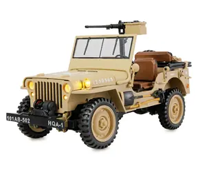 AMEWI RC-Auto Jeep Willys MB Scale Crawler Sand / 1:14 / ab 14 Jahren / RTR / 4WD / 2,4 GHz