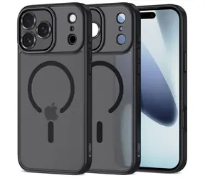 Tech-Protect MagCam Schutzhülle, matt schwarz, für Apple iPhone 17 Pro Max / MagSafe / TPU+PC