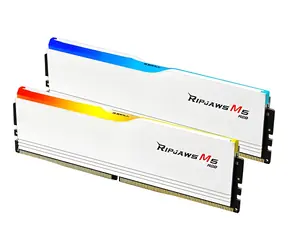 G.Skill Ripjaws M5 RGB 64 GB (2x32 GB) 6000 MHz weiß / DDR5 / CL32 / 1,4 V / Non-ECC / Unbuffered / XMP 3.0