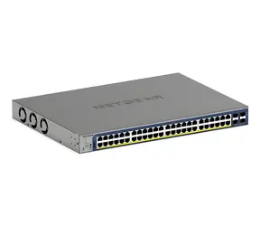 Netgear GS752TXP-300EUS / Switch / 48x GbE PoE+ / 4X 10G SFP+ / 390 W PoE / Managed L2/L3/L4