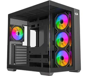 Redragon EVO ARGB GC-623-PRO Schwarz / Gehäuse / Midi-Tower / ATX / ARGB / Gehärtetes Glas