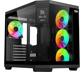 Redragon Vision ARGB GC-625-PRO schwarz / PC-Gehäuse / Midi-Tower / ATX / 4X ARGB 120 mm / Gehärtetes Glas