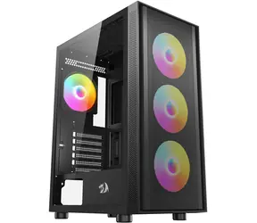 Redragon Spark GC- 4F / Gehäuse / 4× RGB-Lüfter / Gehärtetes Glas / USB-C