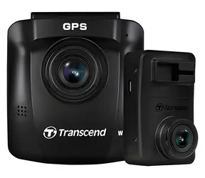 Transcend DrivePro 620 schwarz / Dashcam / Quad HD / 2× Kamera / GPS / WLAN / 64 GB microSD-Karte