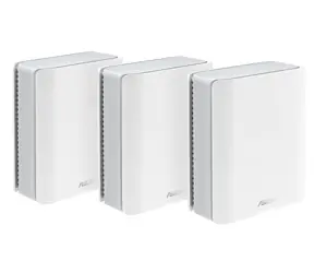 Asus ZenWiFi BT8 3er-Pack weiß / Mesh-Router Wi-Fi 7 / 2,4 GHz / 5 GHz / 6 GHz / WAN + 2x LAN / USB 3.2