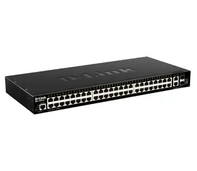 D-Link DGS-1520-52 / Switch / 48x GbE + 2x 10GbE + 2x SFP+ / L3 Managed / Stackbar / Rack 1U