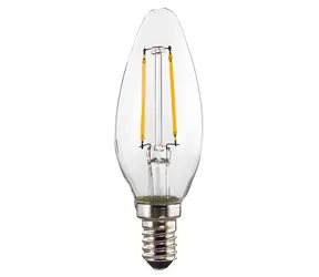Xavax LED-Filamentlampe / E14 / 250 lm (ersetzt 25 W) / Kerzenweiß / Warmweiß / Klar