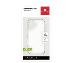Transparente Schutzhülle von Black Rock Clear / Schutzhülle / Apple iPhone 16 Pro