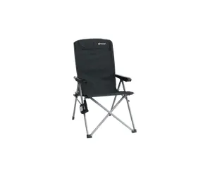 Outwell Campo Relaxsessel schwarz / Camping-Klappstuhl mit Liegefunktion