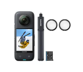 Insta360 X3 Allzweck- Kit / Set / 360° 5,7K / IPX8 / Zusatzakku + Selfie-Stick