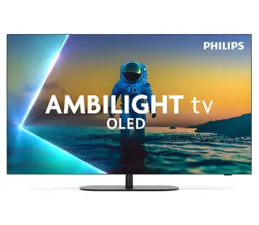 55" Philips 55OLED820/12 Schwarz / Fernseher / OLED / 4K UHD / Google TV / Ambilight / 70-W-Lautsprecher