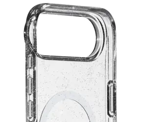Transparente Schutzhülle mit White Diamonds und MagSafe-Glitzer für Apple iPhone Air / MagSafe