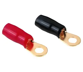 HAMA Ösenverbinder 25 mm / Kabelverbinder / M8 / vergoldet / 2 Stück.
