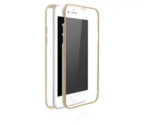 White Diamonds 360° Glas Gold / Schutzhülle / Apple iPhone 7/8/SE 2020/SE 2022