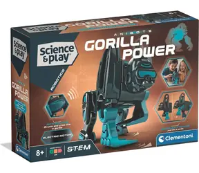 Clementoni Science&Play Robotics: Gorilla-Roboter / Roboterbausatz / MINT / Bewegung und Geräusche