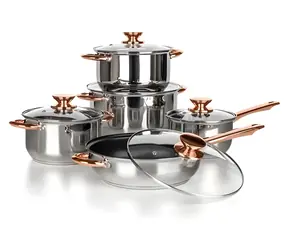 Banquet Swing Cooper / Geschirrset / Edelstahl / 10-teilig